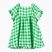 Detské šaty KID STORY Lniana green grid