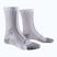 Pánske bežecké ponožky X-Socks Trailrun Discover Crew arctic white/pearl grey