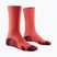 Pánske ponožky X-Socks Trailrun Discover Crew fluo red/namib red