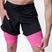 Pánske bežecké šortky X-Bionic Efektor 2v1 x black/neo pink