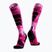Lyžiarske ponožky X-Socks Ski Expert Wild Otc x black/fluo pink