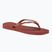 Dámske žabky Havaianas Square Logo Metallic Mahogany