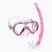 Súprava na šnorchlovanie detská Mares Combo Seahorse pink/clear