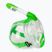 Detská celotvárová maska na šnorchlovanie SEAC Libera lime transparent/lime