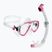 Potápačská súprava Cressi Estrella + Seal Dry clear/pink