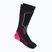 Dámske lyžiarske ponožky Mico Medium Weight Warm Control Ski black/fuchsia fluo