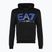 Pánska mikina EA7 Emporio Armani Train Logo Series Oversize Logo Hoodie Coft black