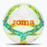 Futbalová lopta Joma Dali III flour turquoise / flour coral fluor turquoise / fluor coral veľkosť 5