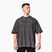 Pánske športové tričko NEBBIA Washed-Off Heavyweight No Shortcuts black