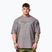 Pánske športové tričko NEBBIA Washed-Off Heavyweight No Shortcuts light grey