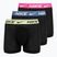 Pánske boxerky Nike Dri-FIT Ultra Comfort Brief 3 páry black/yellow/fuxia