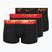 Pánske boxerky Nike Dri-Fit Essential Micro Trunk 3 pary blk/uni red/blk/uni red metallic gradient wb