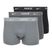 Pánske boxerky Nike Everyday Cotton Stretch Trunk 3 pary black/iron gry/cool grey high shine textured wb