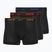 Pánske boxerky Nike Everyday Cotton Stretch Trunk 3 pary black lig crim/des och/deep night logo waistband