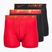 Pánske boxerky Nike Dri-Fit Essential Micro Boxer Brief 3 pary university red/black/black metallic grdient wb