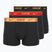Pánske boxerky Nike Everyday Cotton Stretch Trunk 3 pary blk/university red/wheat gold/black high shine wb
