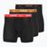 Pánske boxerky Nike Everyday Cotton Stretch 3 pary black light crimsn/desrt ochre/black waistband
