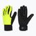 Pánske cyklistické rukavice Rogelli Essential Winter Waterproop fluorescent yellow