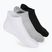 Pánske ponožky SKECHERS Extended Terry Low Cut 3 páry white/black