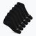 Pánske ponožky SKECHERS Non Terry Low Cut 6 párov black