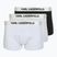 Pánske boxerky KARL LAGERFELD Elastic Trunk 3 páry black/white/grey