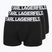 Pánske boxerky KARL LAGERFELD Bold Elastic Trunk 3 páry black