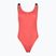 Dámske jednodielne plavky Calvin Klein KW0KW02754 Intense Power Rib Scoop Back One Piece-RP oslnivá koralová