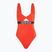 Dámske plavky  Calvin Klein KW0KW02746 Intense Power One Piece Fashion Fit flamingo chili