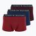 Boxerky Tommy Hilfiger UM0UM03180 Trunk 3 páry deep burgundy/purple navy/deep rouge heather