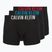Boxerky Calvin Klein 000NB3609A Boxer Brief 3 pairs black w/oatmeal logo/black w/age