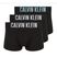 Pánske boxerky Calvin Klein 000NB3608A Trunk 3 pairs black with harbor mist logo/ black with