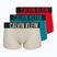 Pánske boxerky Calvin Klein 000NB3608A Trunk 3 páry oatmeal/aged redwood/bright turquoi