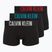 Pánske boxerky Calvin Klein 000NB3608A Trunk 3 páry black w/oatmeal logo/black w/age