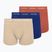 Pánske boxerky Calvin Klein 0000U2662G Trunk 3 páry sodalite blue/redwood/white peppe