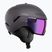 Lyžiarska prilba Atomic Savor GT Visor Stereo iron ore/purple stereo