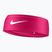 Čelenka Nike Dri-fit Fury Classic Headband vivid pink/white/white
