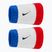 Potítka Nike Swoosh Classic Doublewide Wristbands 2 ks Game Royal/University Red/Black