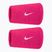 Potítka Nike Swoosh Classic Doublewide Wristbands 2 ks vivid pink/white