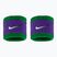 Potítka Nike Swoosh Classic Wristbands 2 ks  clover/fierce purple/white