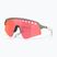 Slnečné okuliare Oakley Sutro Lite Sweep matná strieborná/modrá colorshift/prizm trail torch