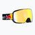 Lyžiarske okuliare Red Bull Spect Fink matt black/orange with red mirror