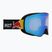 Lyžiarske okuliare Red Bull SPECT Rush Photo matt black/light blue with blue chrom x