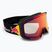 Lyžiarske okuliare Red Bull SPECT Jibb Photo matt black/brown with red chrome x