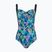 Dámske jednodielne plavky Funkita Ruched One Piece midnight meadow