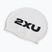 2XU Silikónová plavecká čiapka biela/biela