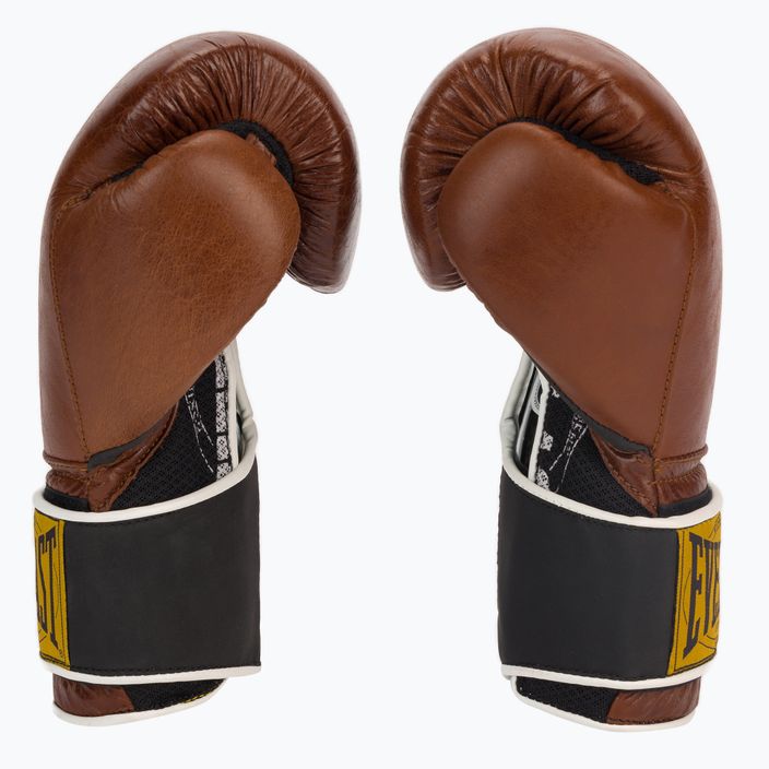 EVERLAST 1910 Klasické hnedé boxerské rukavice EV1910 4