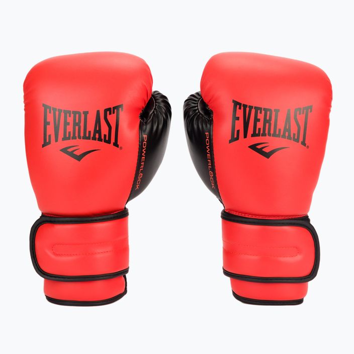EVERLAST Powerlock Pu červené pánske boxerské rukavice EV2200