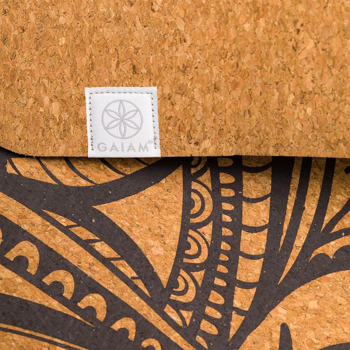 Podložka na jogu Gaiam Printed Cork Mandala 5 mm hnedá 63495 4