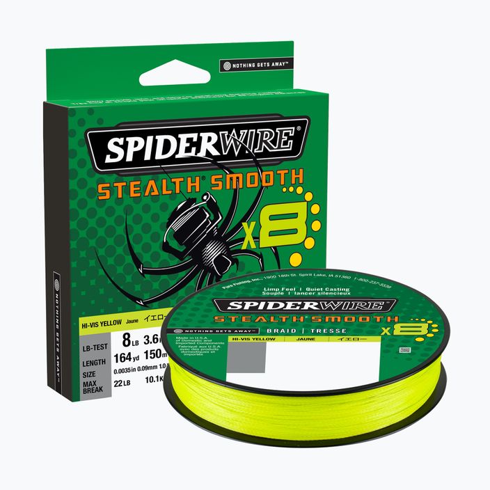 SpiderWire Stealth 8 žltý rotačný oplet 1515614 2