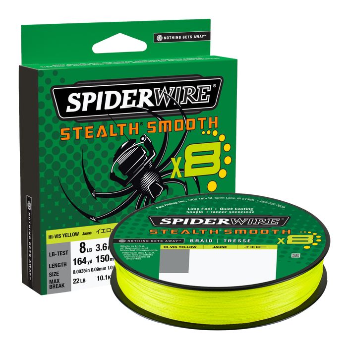 SpiderWire Stealth 8 žltý rotačný oplet 1515628 2